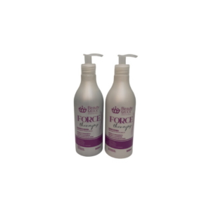 Kit Argila Negra Force Therapy Shampoo 500ml e Creme 500ml Beauty Mixx.