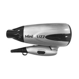 Secador Mini com Kit Viagem Prata Bivolt (1200W) LIZZ PROFISSIONAL.